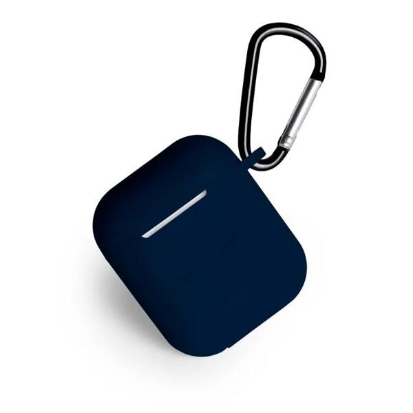 Чехол силиконовый Gurdini Silicone Case с карабином для AirPods 2